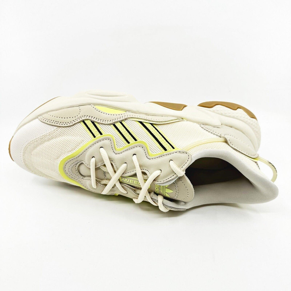 Adidas Originals Ozweego Wonder White Pulse Yellow Womens Sneakers IE7097