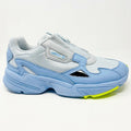 Adidas Originals Falcon Zip Glow Blue Grey Neon Womens Running Trainers EF1969
