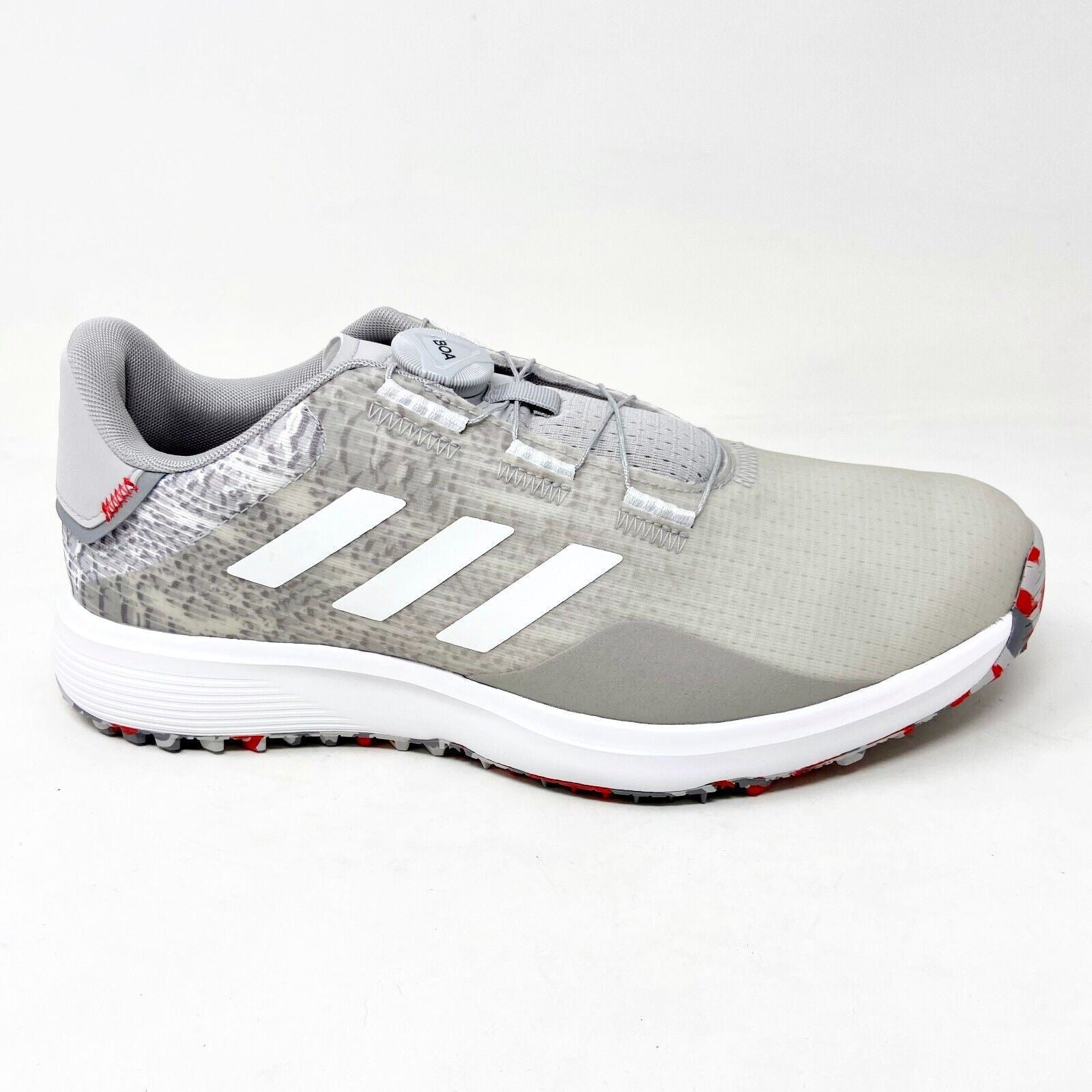 Adidas S2G SL BOA Spikeless Grey Mens Waterproof Golf Shoes GV9786