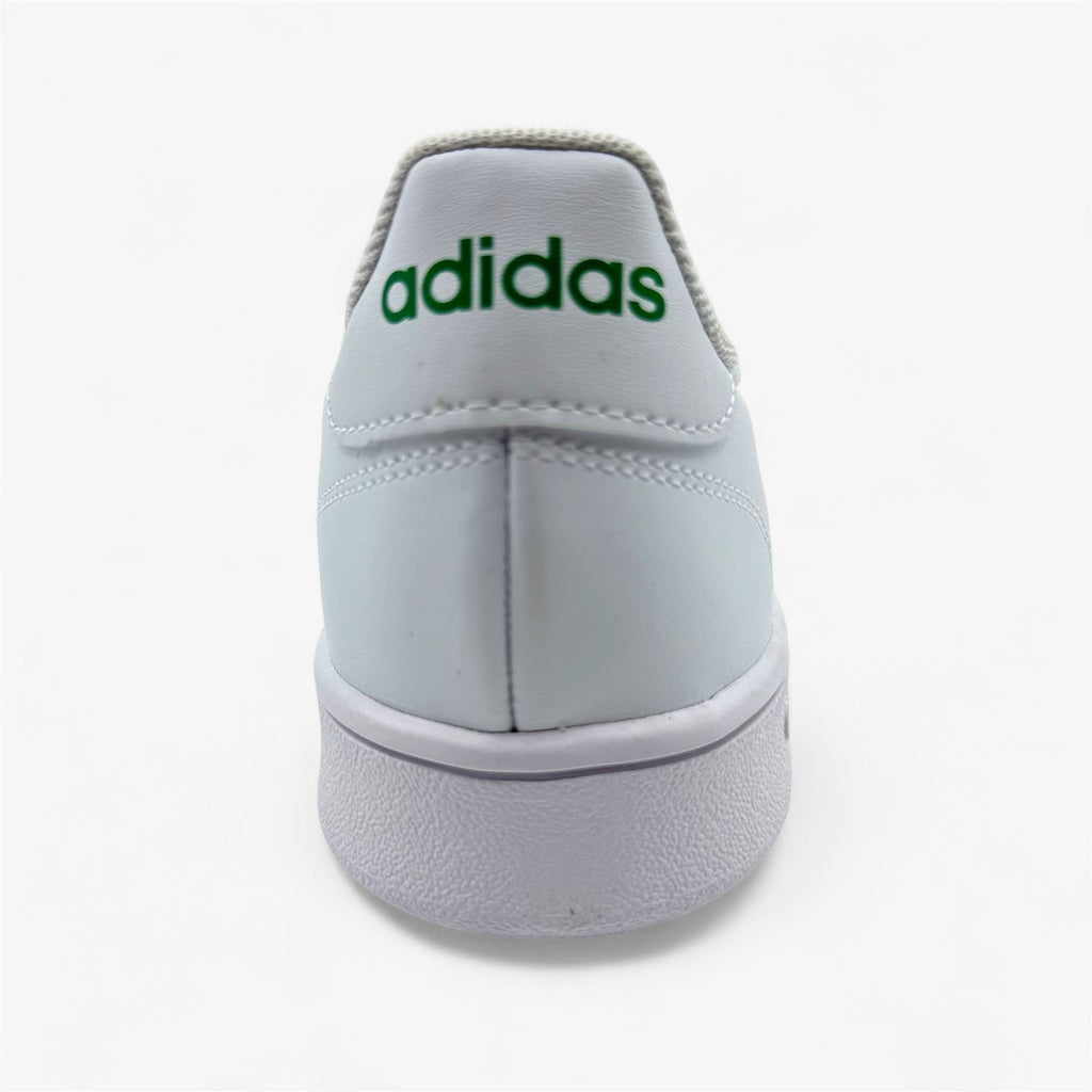 Adidas Advantage Base Cloud White Green Mens Athletic Sneaker