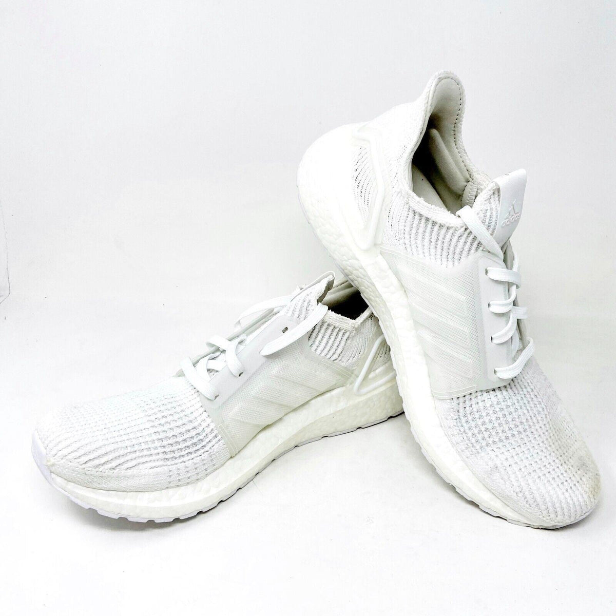 Adidas UltraBoost 19 Triple White Mens Size 8.5 Running Sneakers G54008
