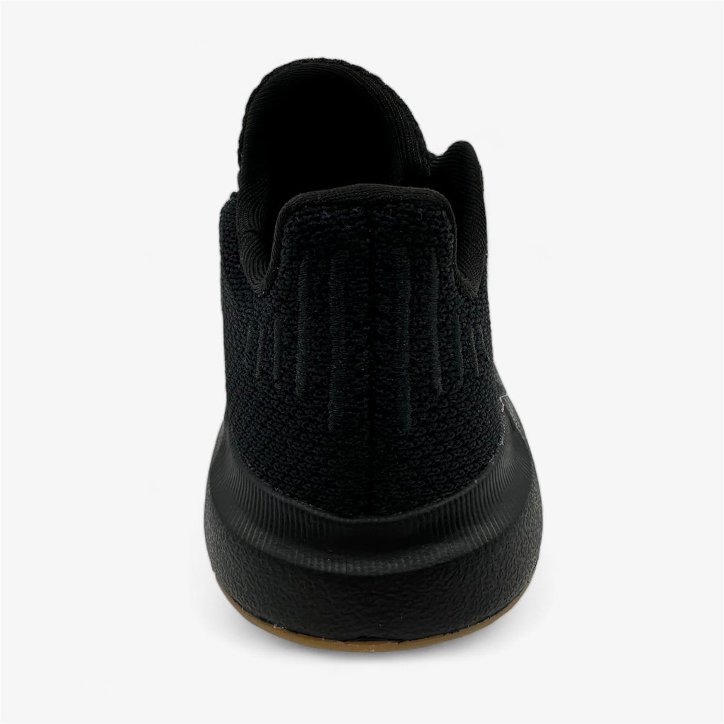 Adidas Swift Run 1.0 EL Triple Black Baby Toddler Athletic Sneaker