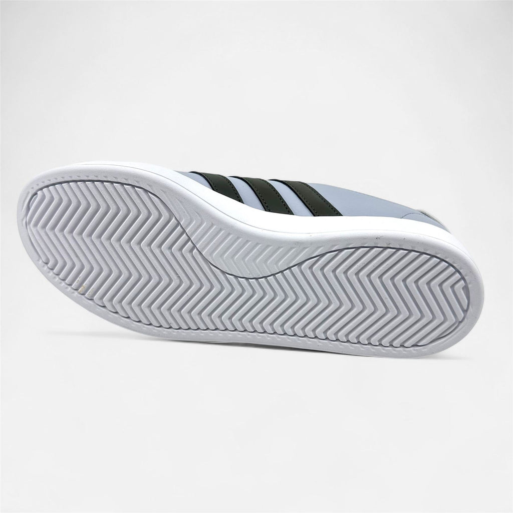 Adidas Grand Court 2.0 Halo Silver Shadow Olive Mens Athletic Sneaker