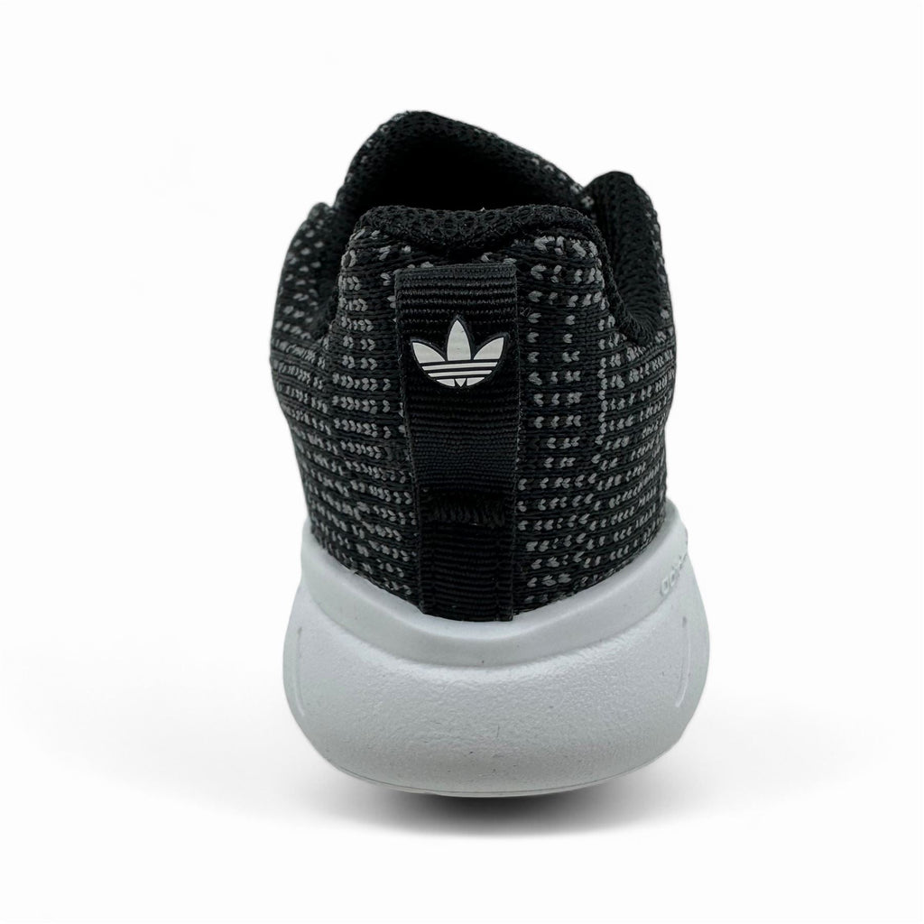 Adidas Swift Run 22 EL Black White Baby Toddler Athletic Sneaker