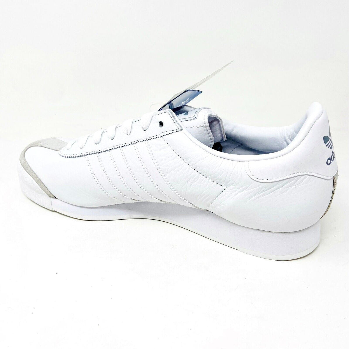 Adidas Originals Samoa Leather White Gray Mens Retro Leather Sneakers 133759