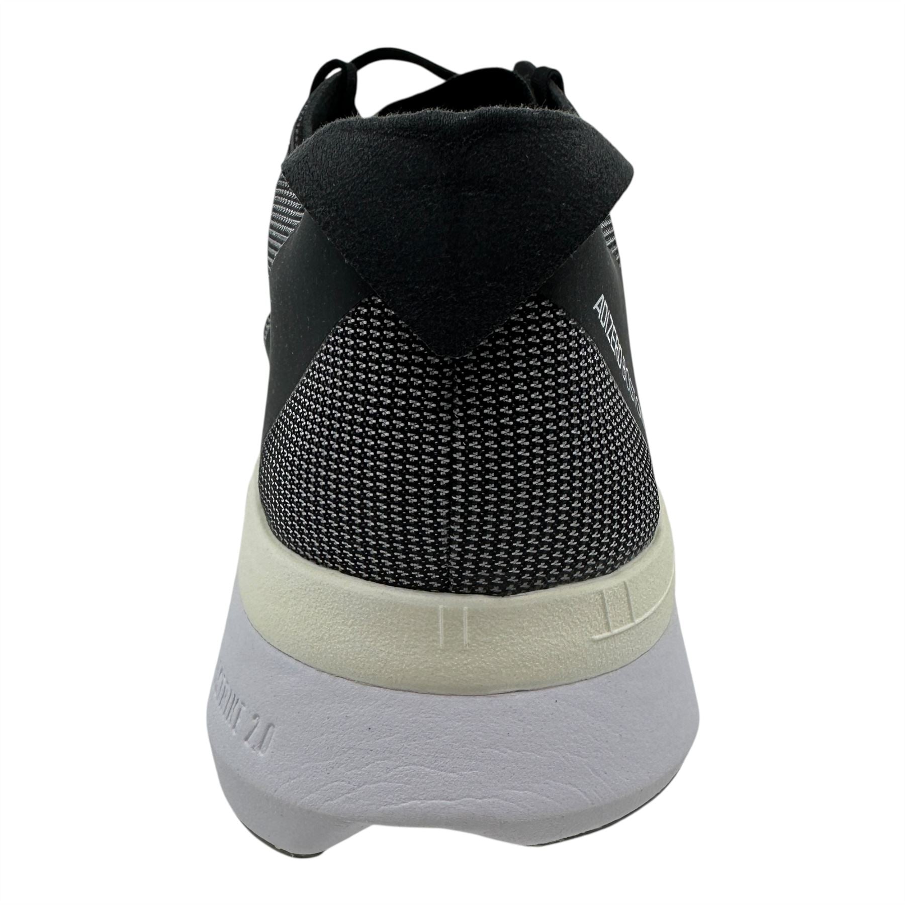 Adidas Adizero Boston 12 Black White Mens Athletic Sneaker