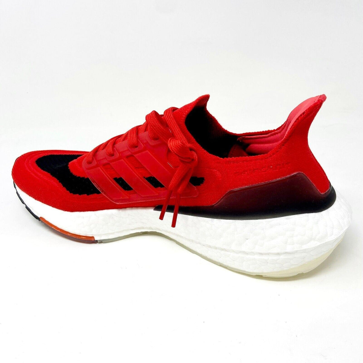 Adidas UltraBoost 21 Vivid Red Solar Black Mens Running Shoes FY0387