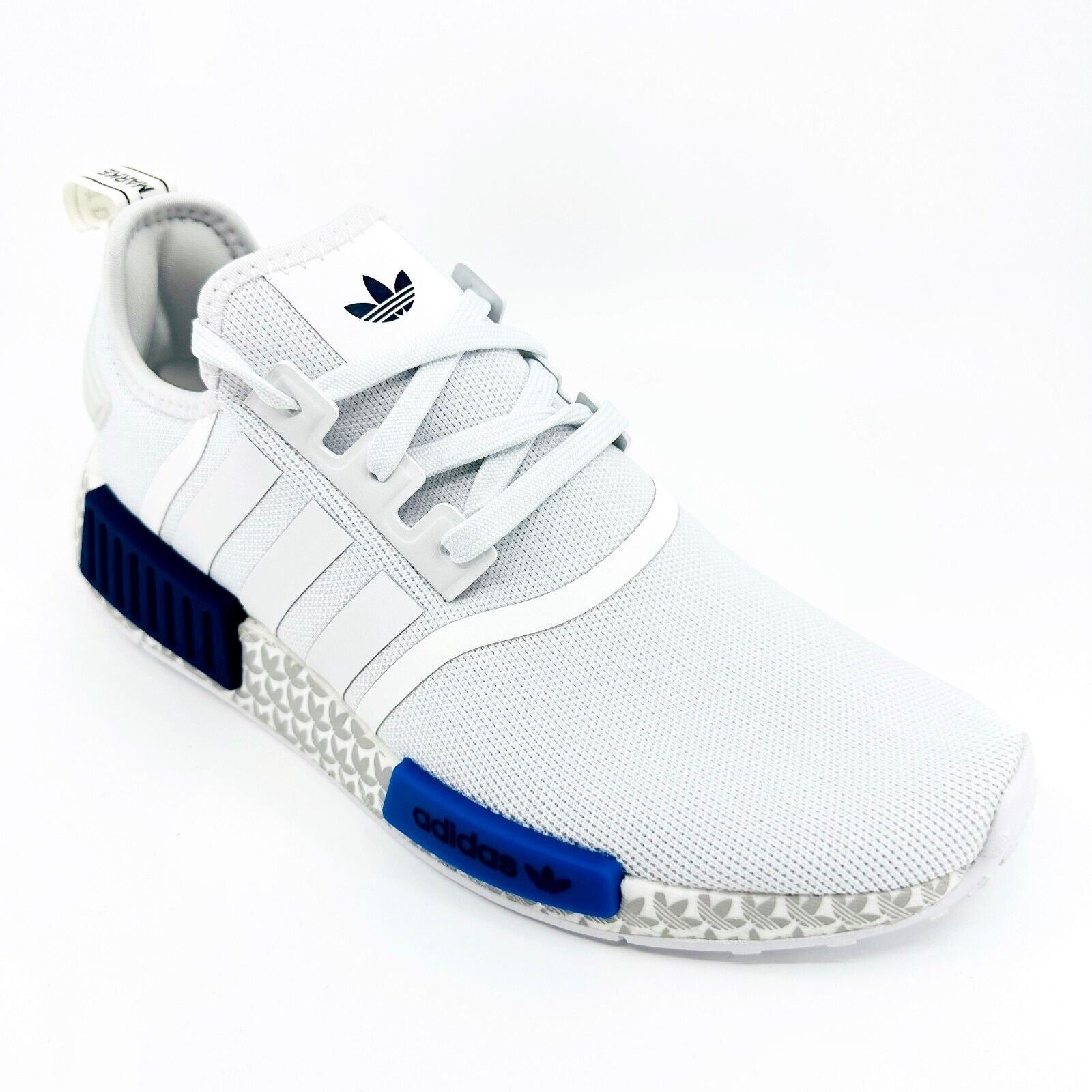 Adidas Originals NMD R1 Cloud White Royal Blue Mens Running Sneakers GY7368