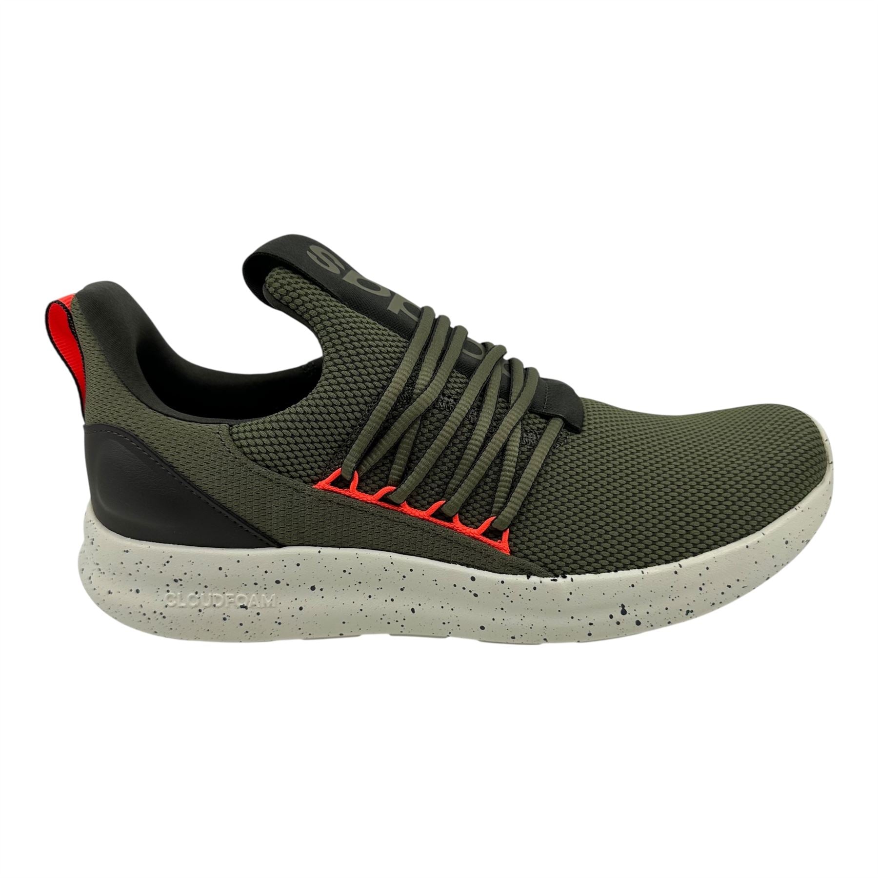 Adidas Lite Racer Adapt 7.0 Olive Strata Solar Red Mens Athletic Sneaker