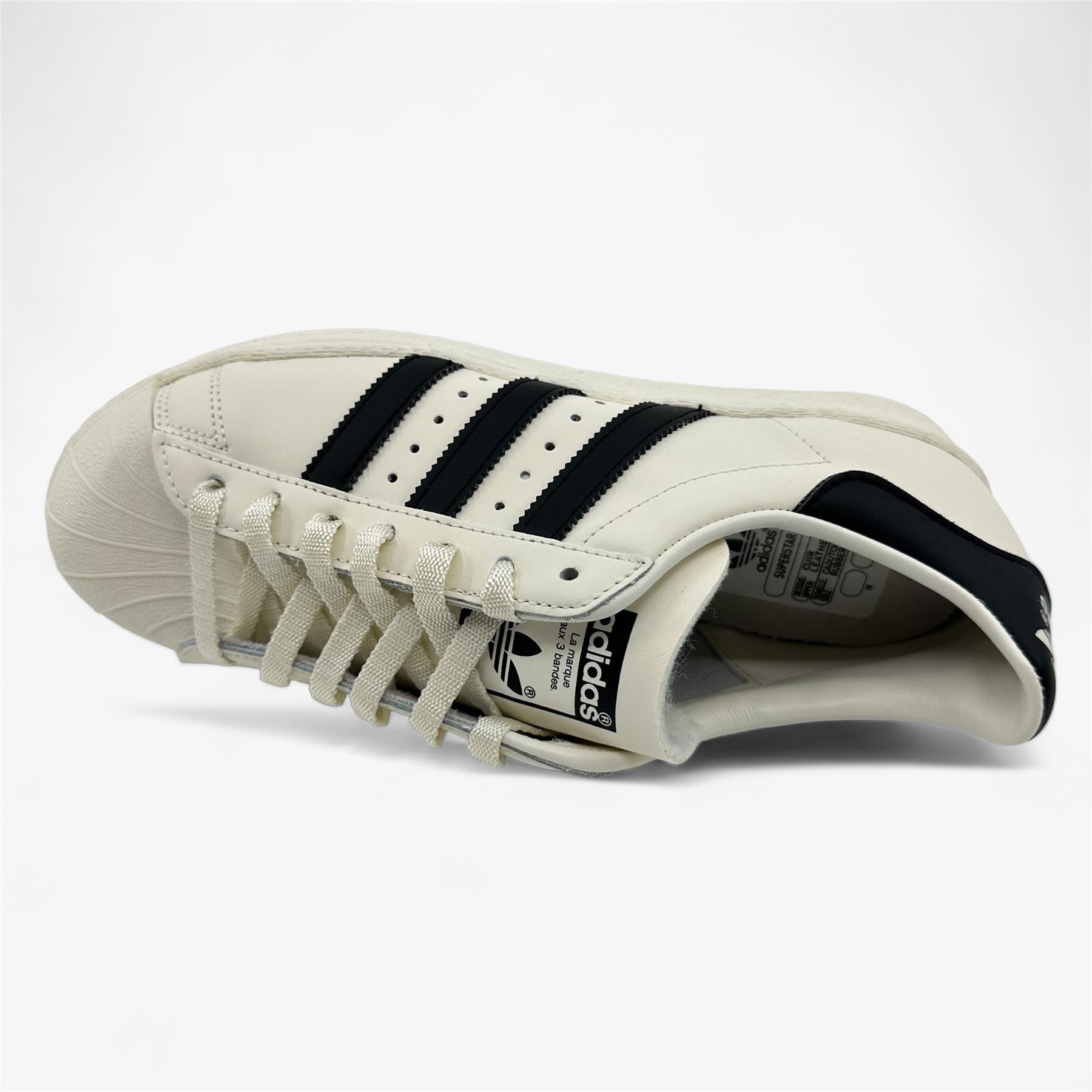 Adidas Superstar 82 Cloud White Black Mens Athletic Sneaker