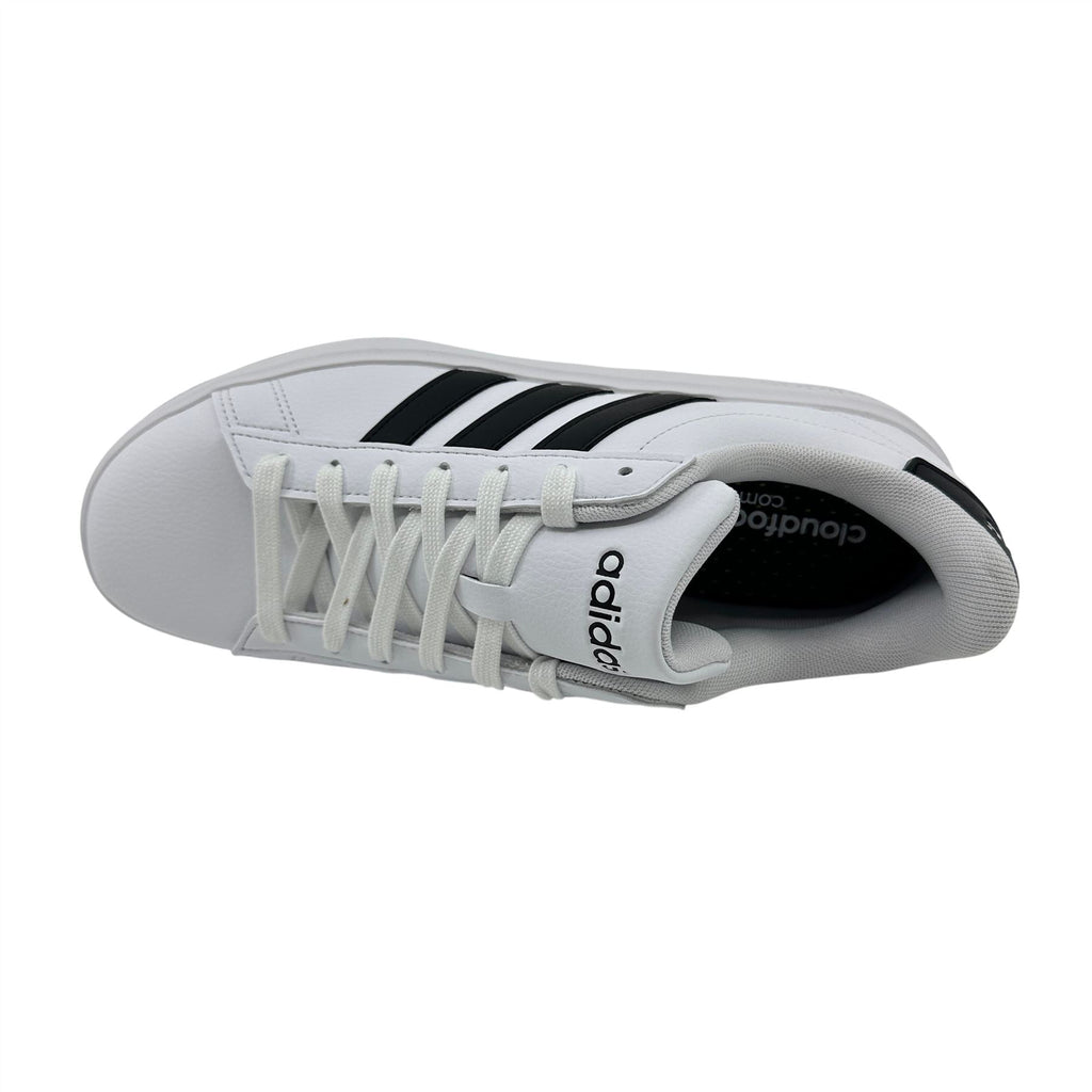 Adidas Grand Court 2.0 Cloud White Black Womens Athletic Sneaker