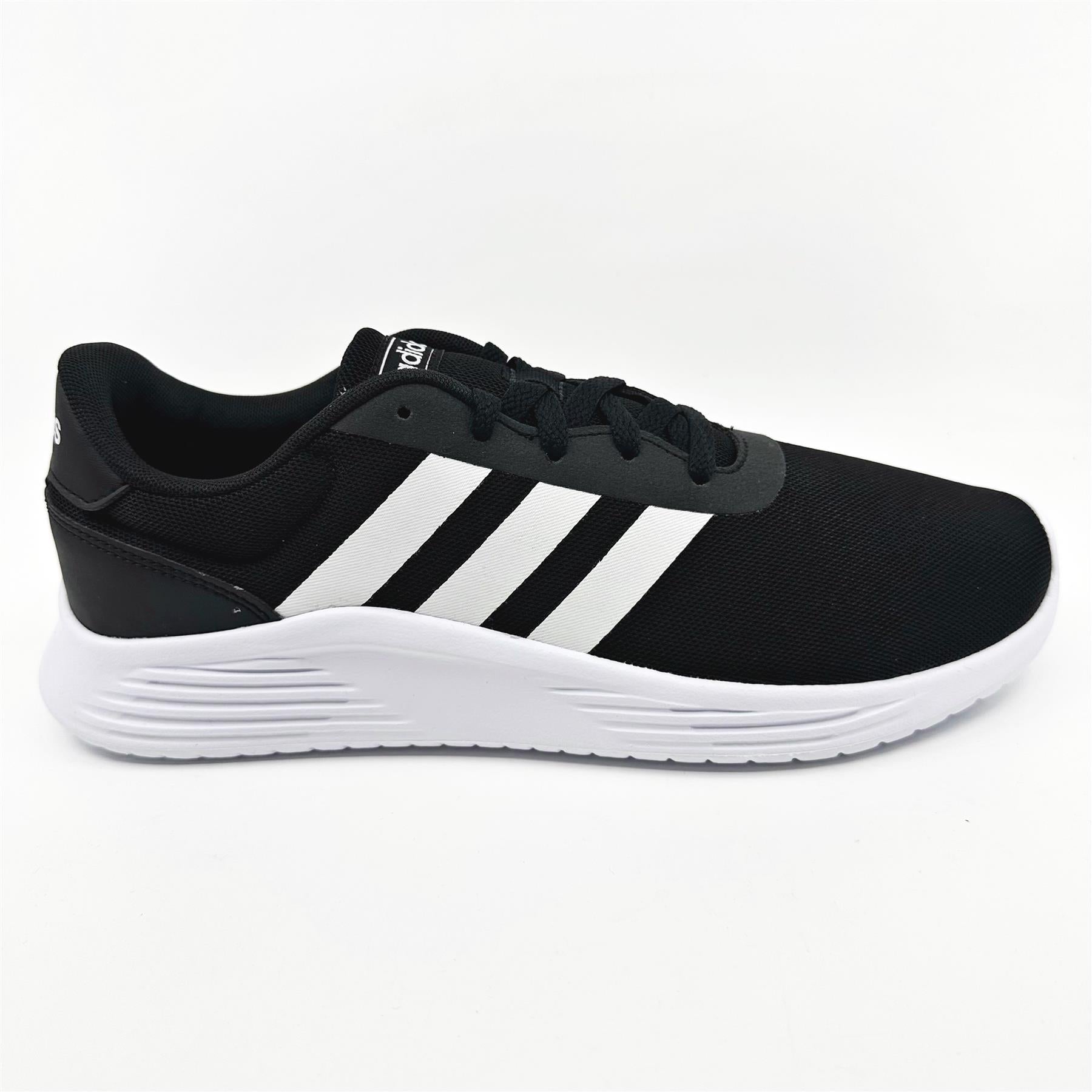 Adidas Lite Racer 2.0 Core Black Core White Mens Athletic Sneakers