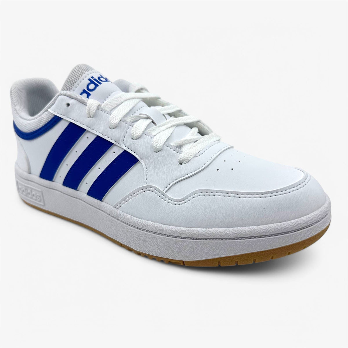 Adidas Hoops 3.0 Cloud White Royal Blue Mens Athletic Sneaker