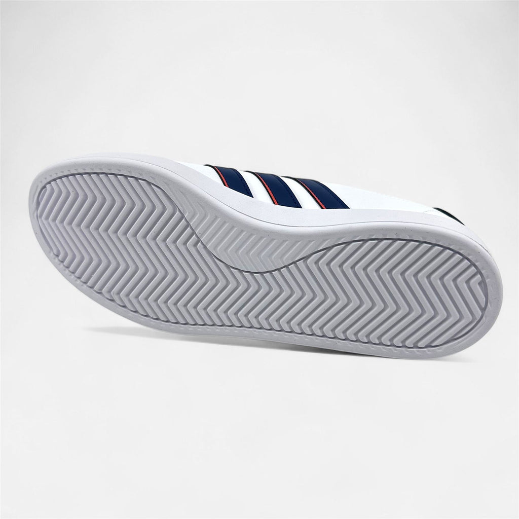 Adidas Grand Court 2.0 White Dark Blue Preloved Scarlet Mens Athletic Sneaker