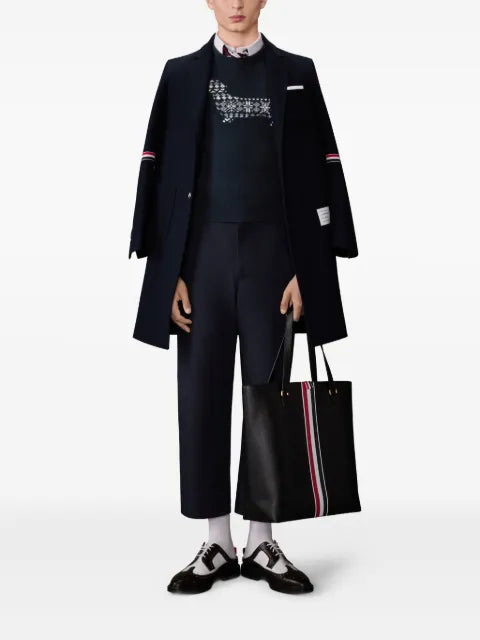 Thom Browne hector 4-bar stripe-detail sweater