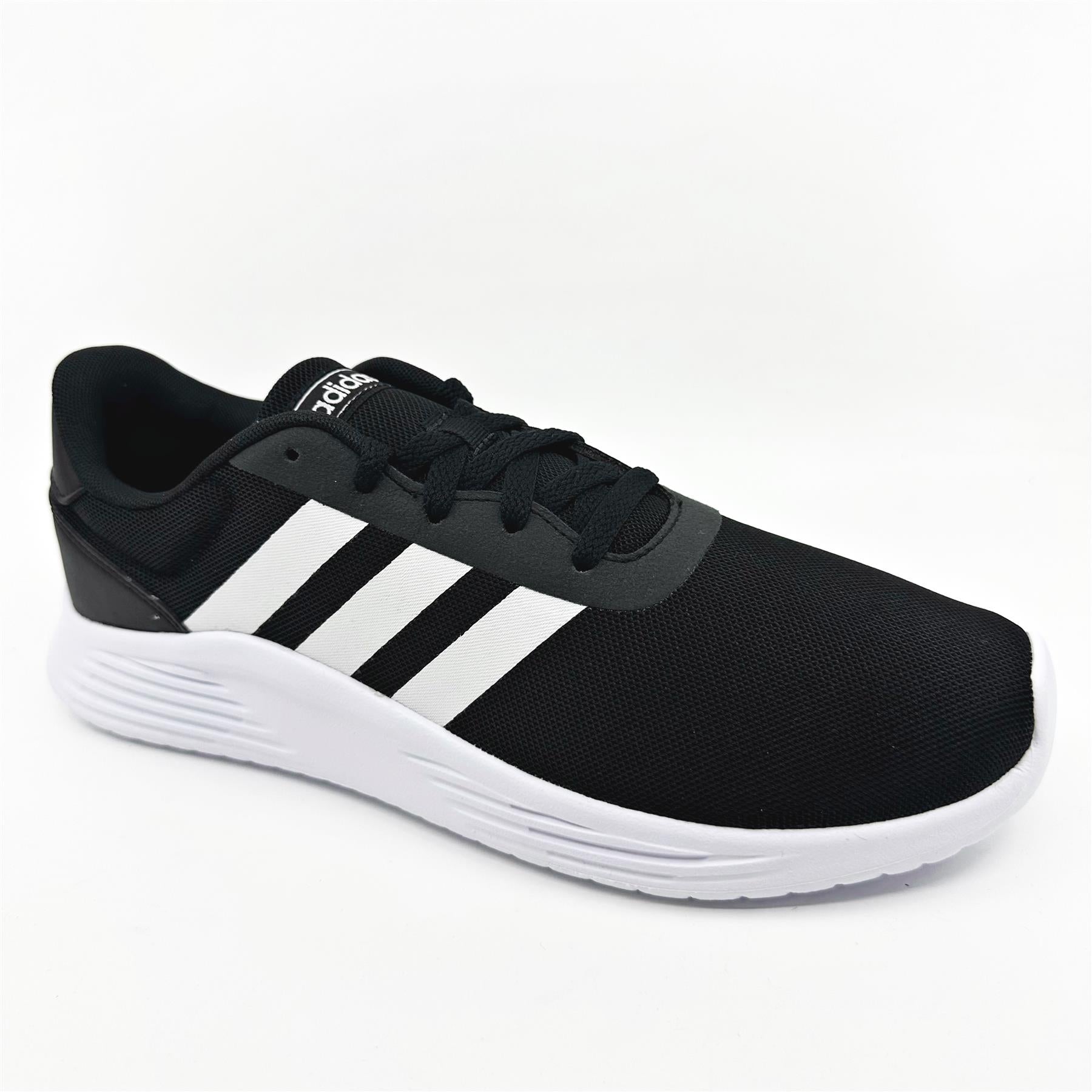 Adidas Lite Racer 2.0 Core Black Core White Mens Athletic Sneakers