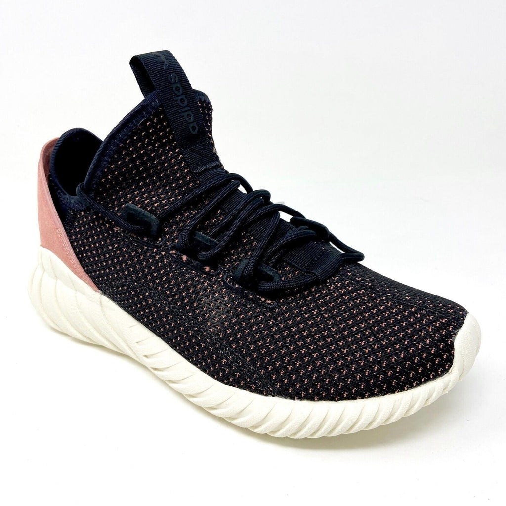 Adidas Tubular Doom Sock Primeknit Black Pink Womens Size 6.5 BY9335