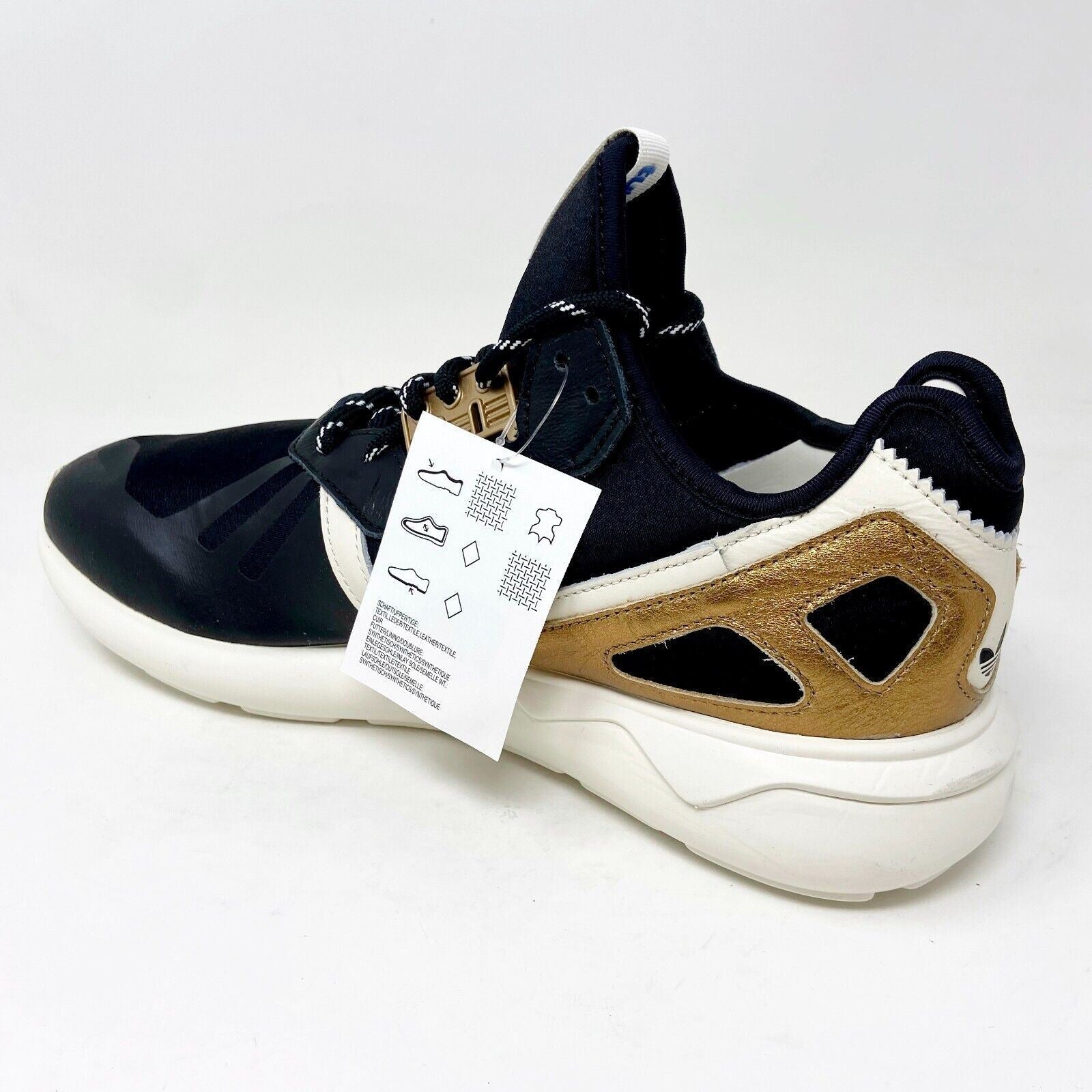 Adidas Originals Tubular Runner Black Gold White Mens Trainers Sneakers B35639
