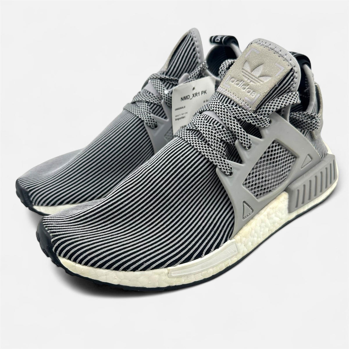Adidas NMD XR1 Primeknit Granite Gray Mens Size 9 Athletic Sneaker