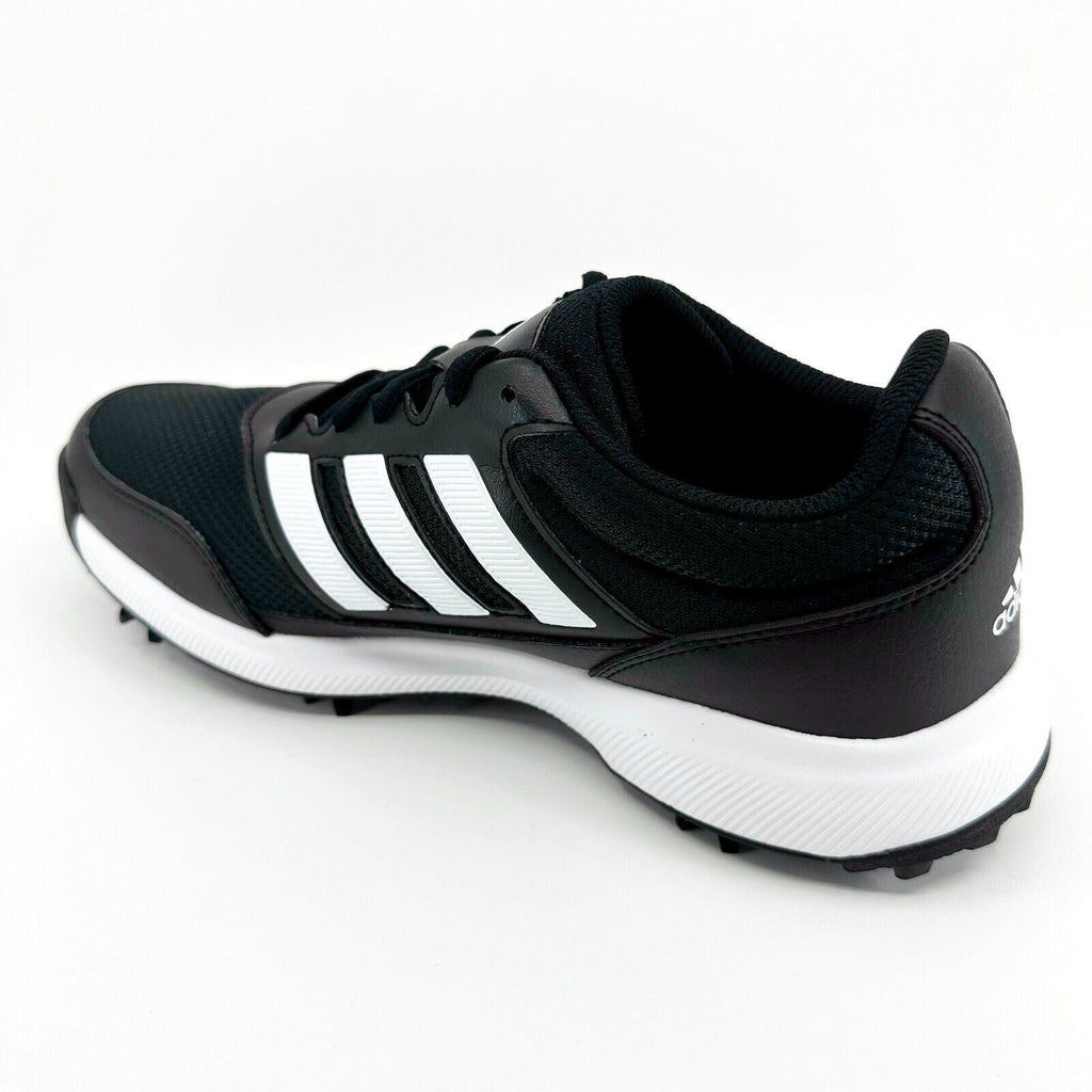 Adidas Tech Response 2.0 Black White Mens Rubber Spike Golf Shoes EE9122