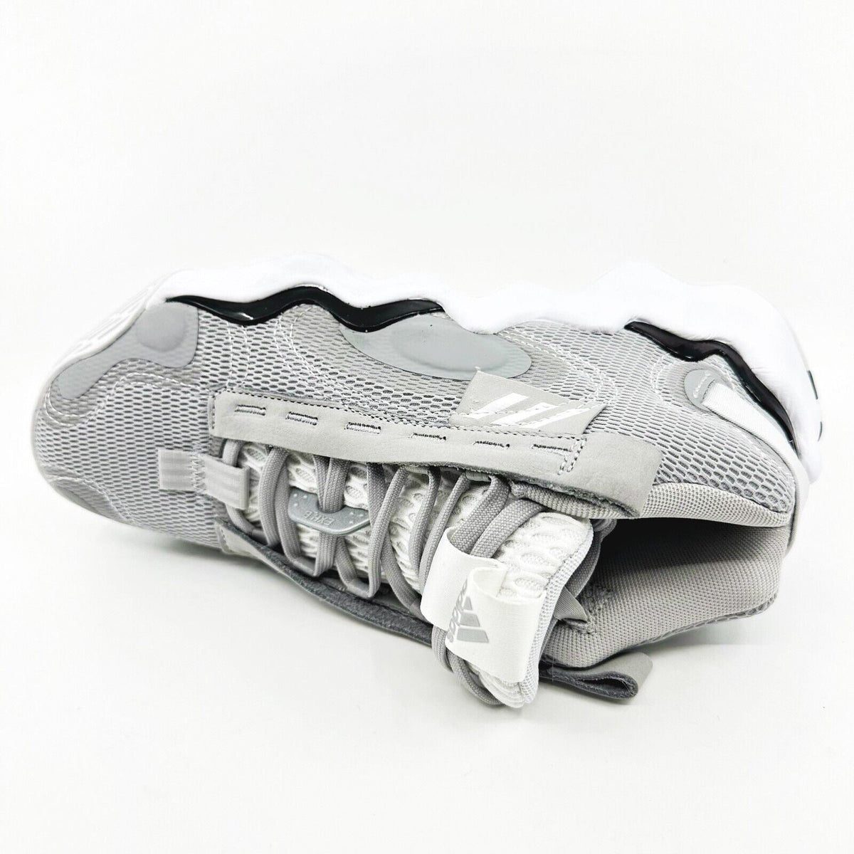 Adidas Exhibit B Mid Gray White Womens Size 8 Basketball Sneakers GY8983