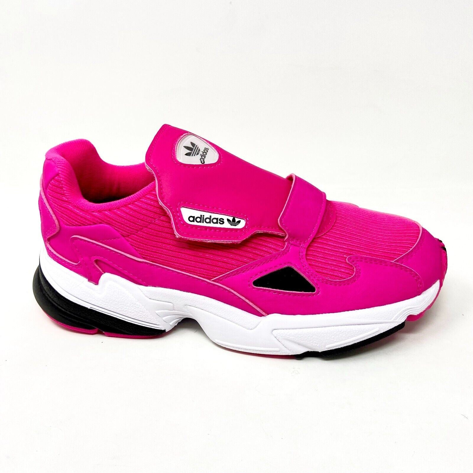 Adidas Originals Falcon RX Pink Black White Womens Size 6.5 Sneakers EE5114