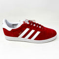 Adidas Gazelle Scarlet Red White Mens Size 9.5 Athletic Sneaker