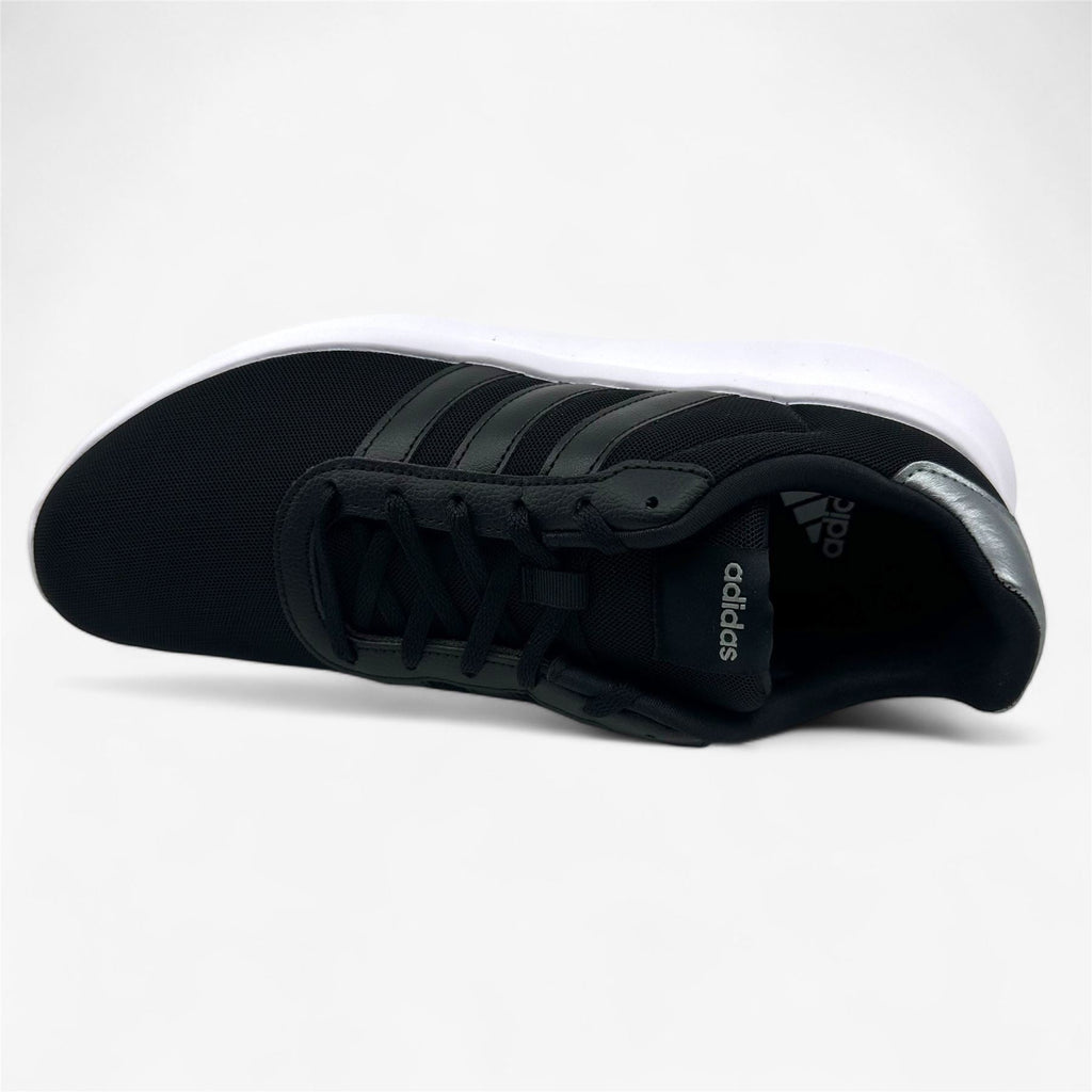 Adidas Lite Racer 3.0 Black White Womens Athletic Sneaker