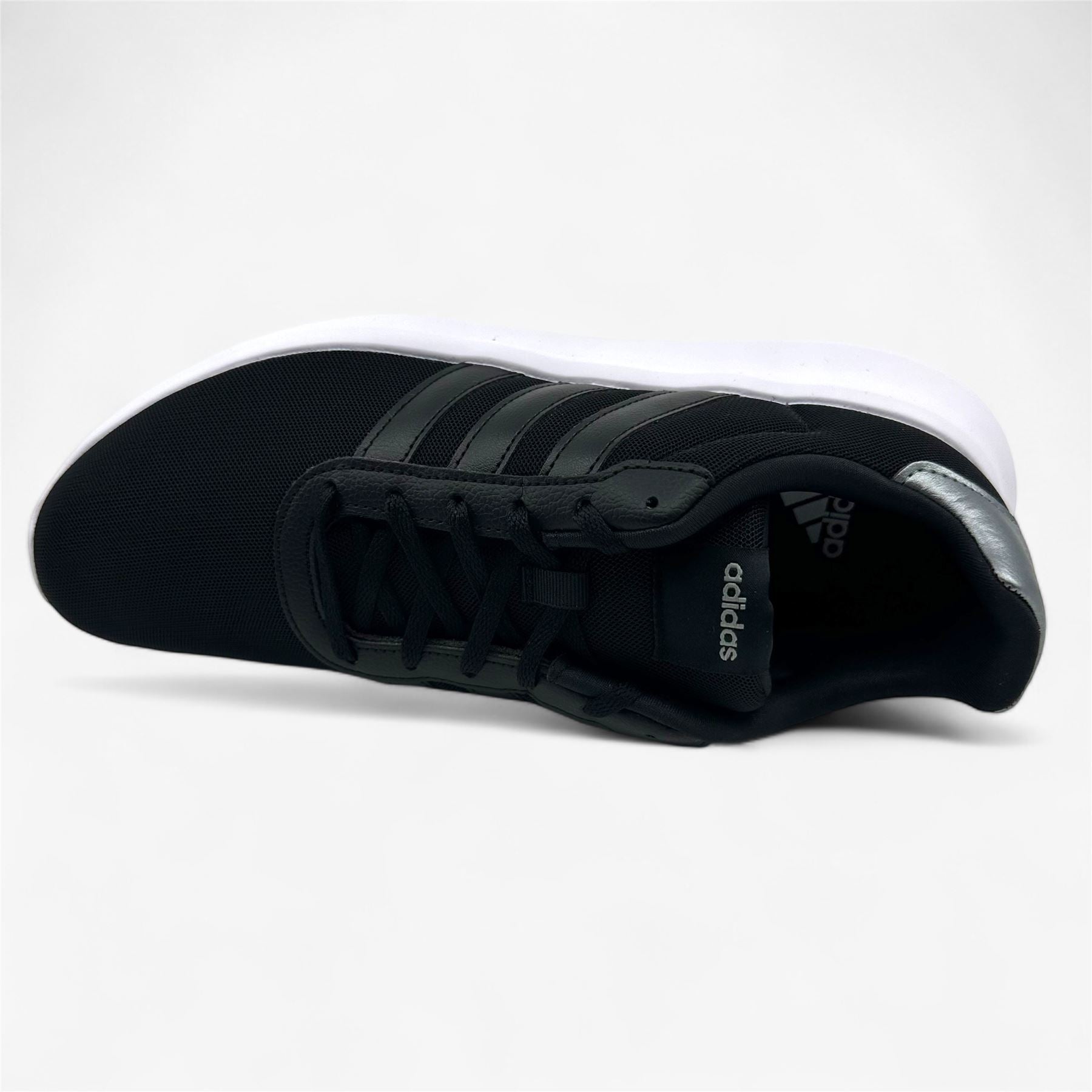 Adidas Lite Racer 3.0 Black White Womens Athletic Sneaker