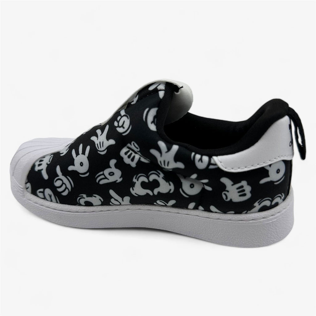 Adidas Superstar 360 Black White Baby Toddler Athletic Disney Sneaker