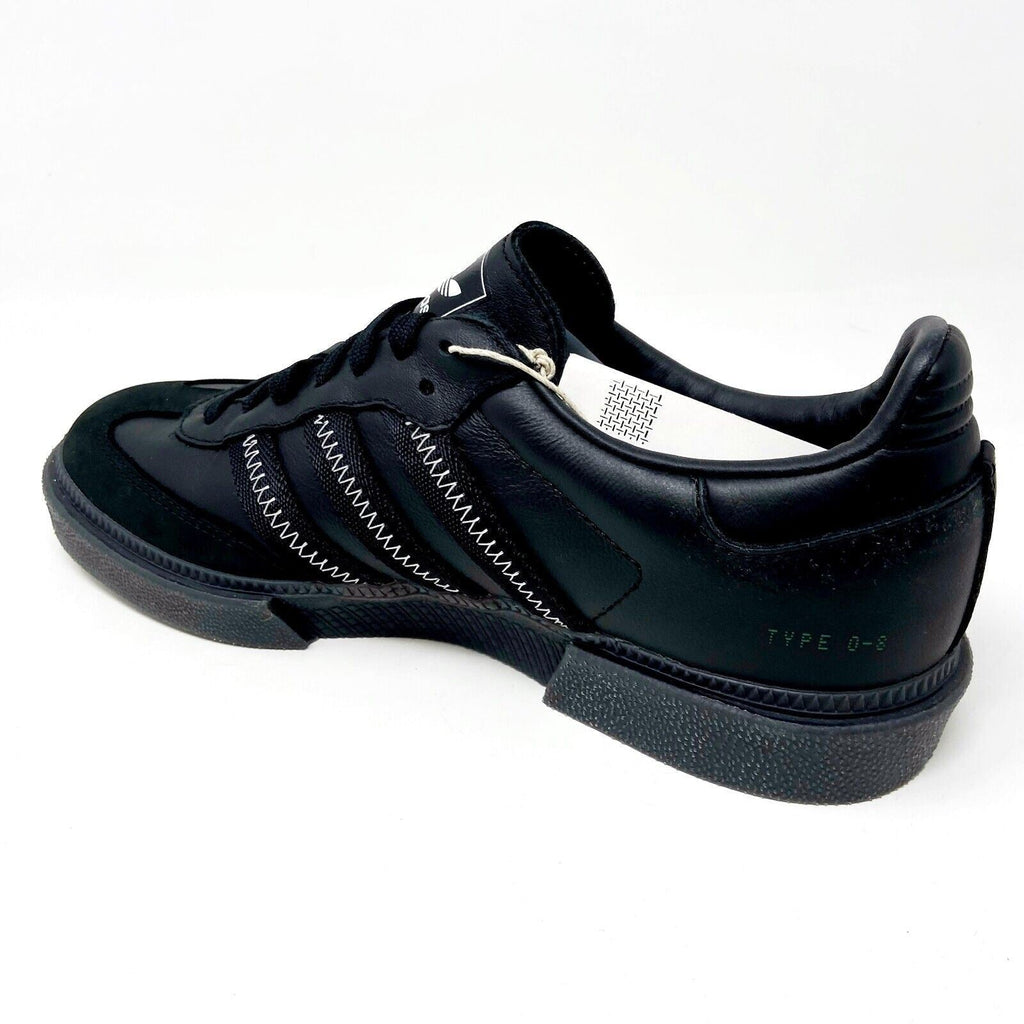 Adidas Type O-8 OAMC Triple Black Mens Leather Lifestyle Sneakers FY6948