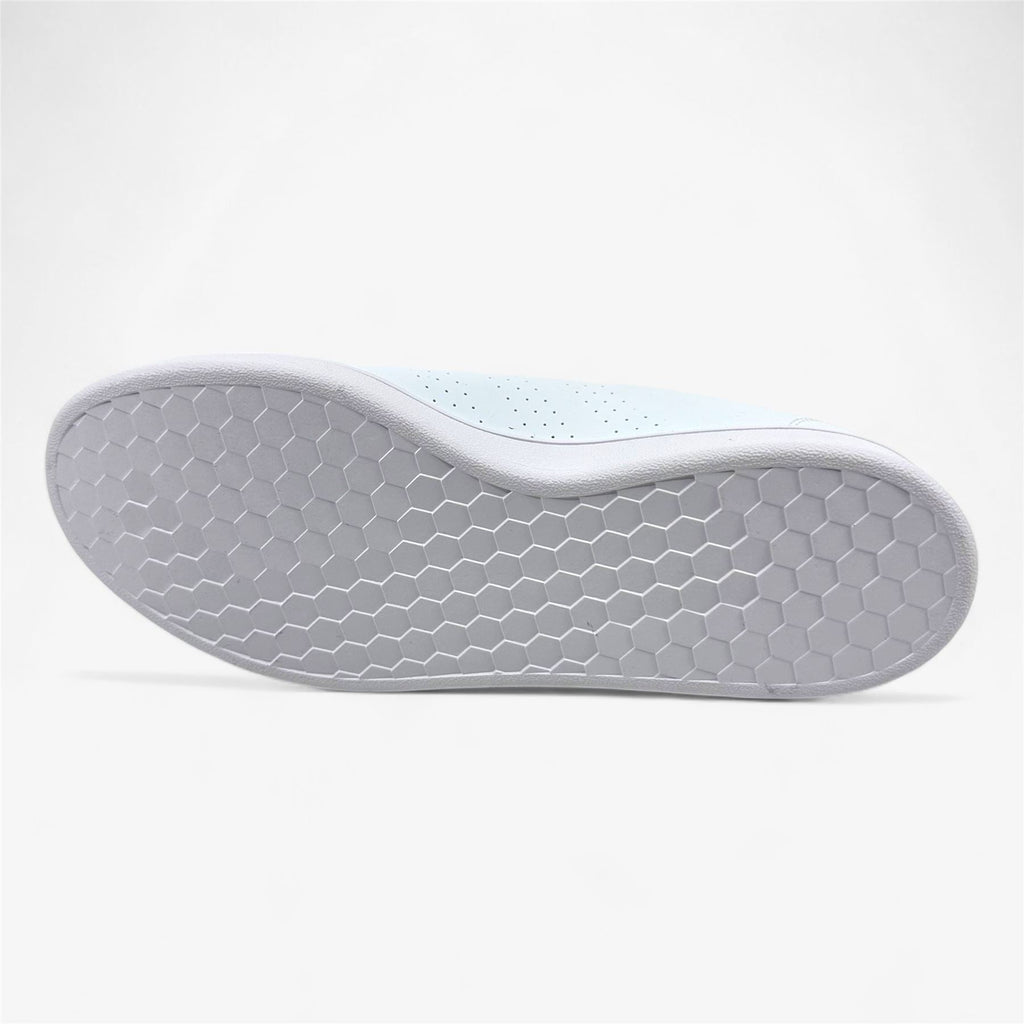 Adidas Advantage Base Cloud White Green Mens Athletic Sneaker
