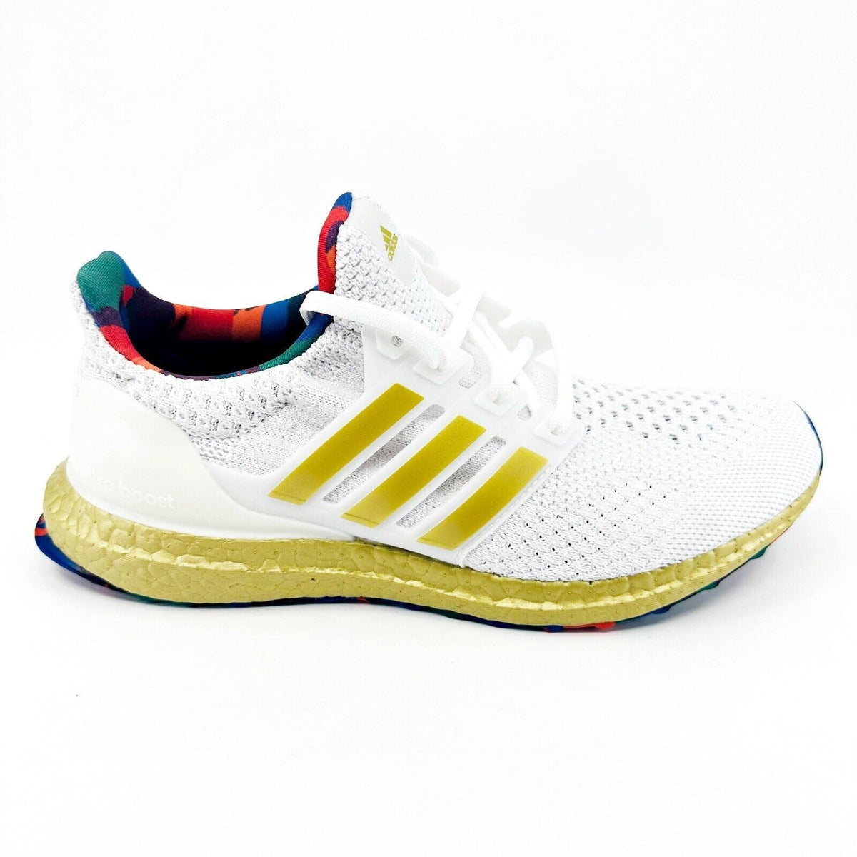 Adidas UltraBoost 5.0 DNA Title IX White Gold Womens Running Shoes HP7425