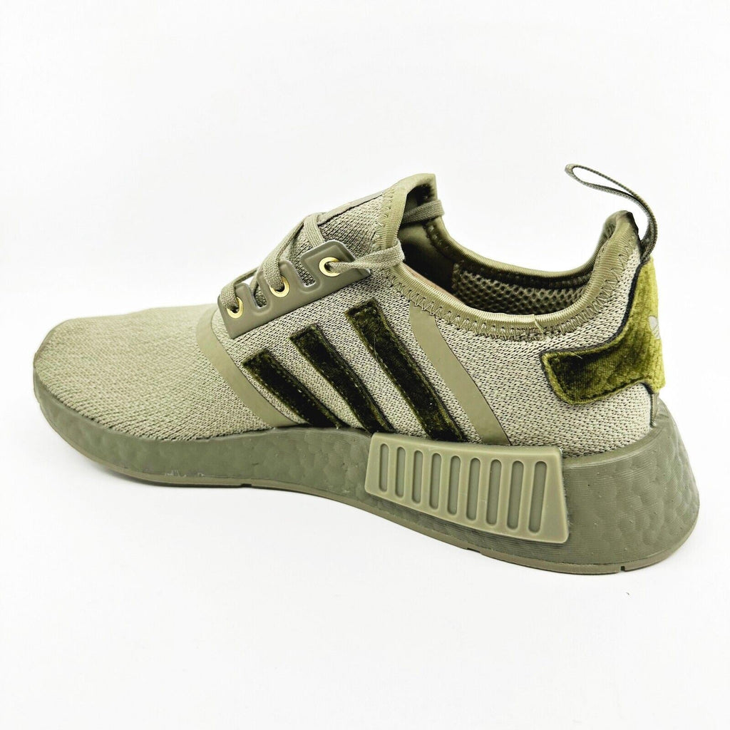 Adidas NMD R1 Orbit Green Velvet Womens Running Sneakers GY1321