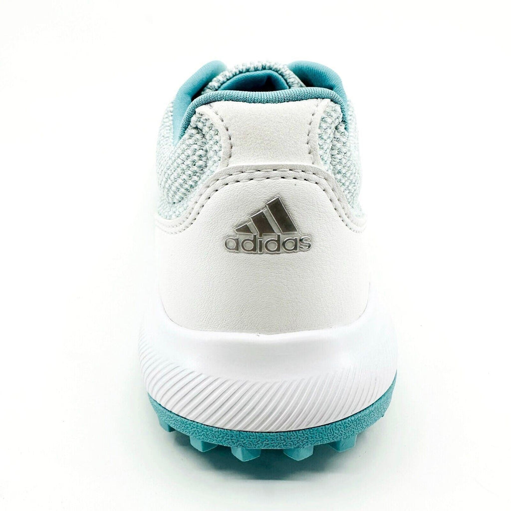 Adidas Tech Response 2.0 White Silver Blue Womens Spike Golf Shoes FW6323