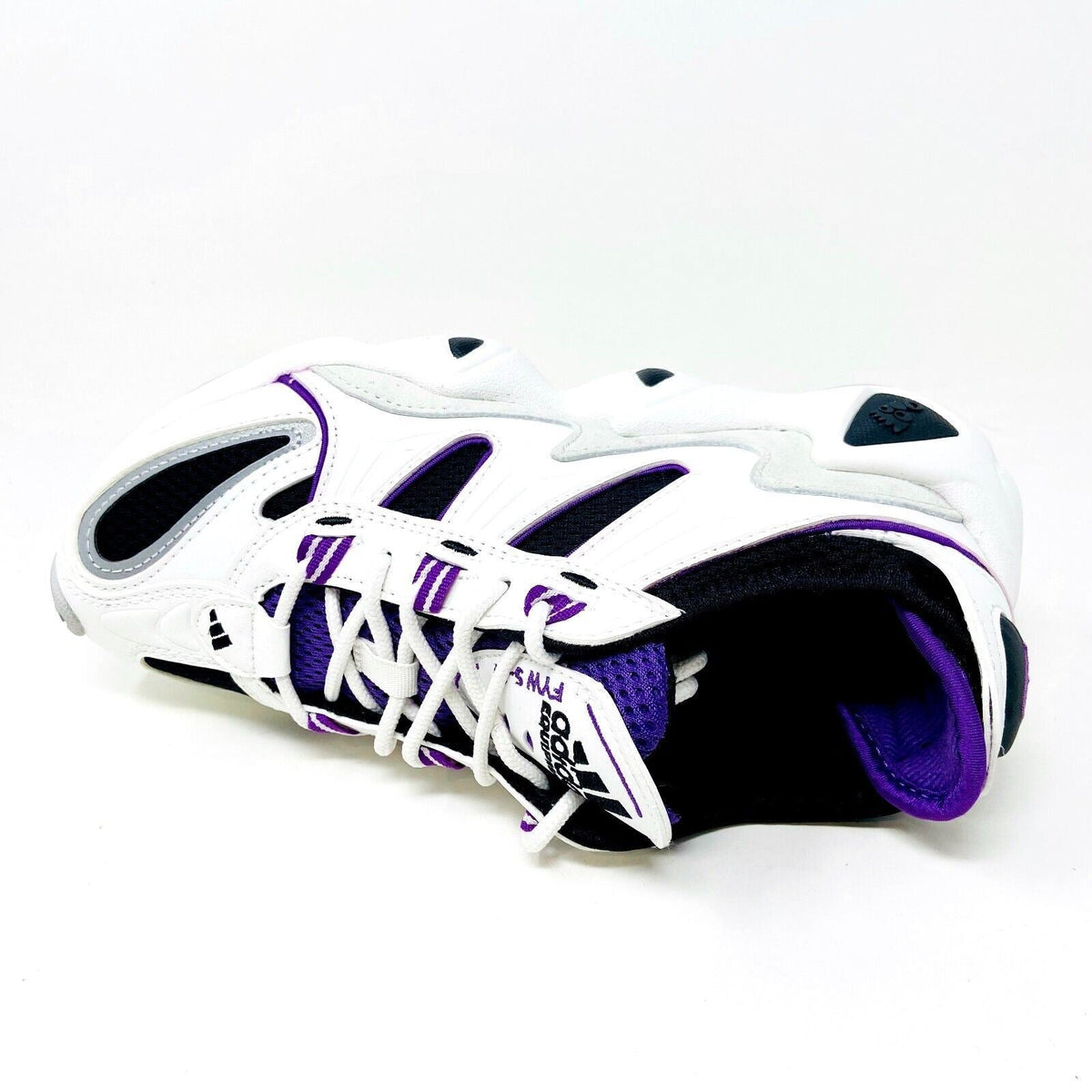 Adidas FW S-97 White Black Purple Womens Size 5.5 Sneakers EF2043