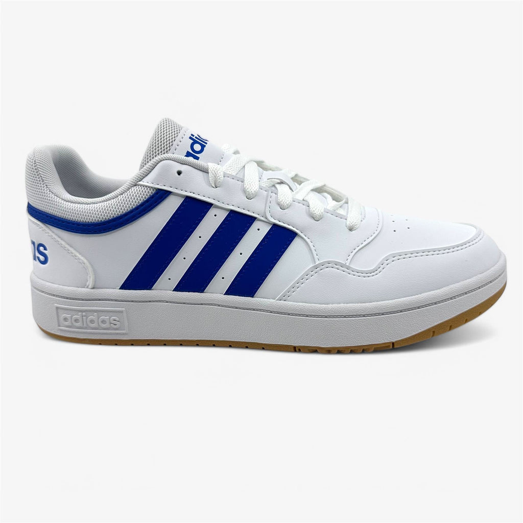 Adidas Hoops 3.0 Cloud White Royal Blue Mens Athletic Sneaker