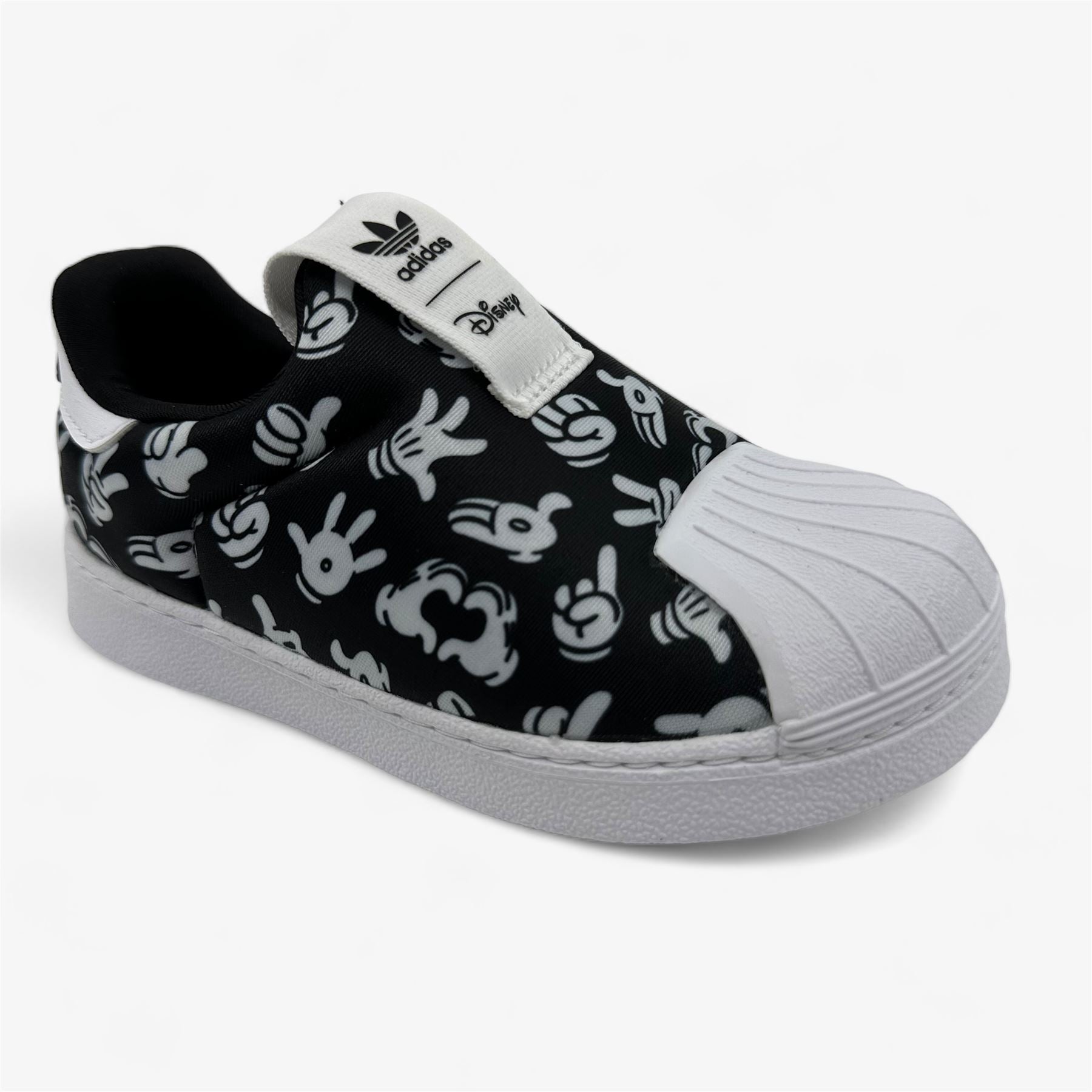 Adidas Superstar 360 Black White Baby Toddler Athletic Disney Sneaker