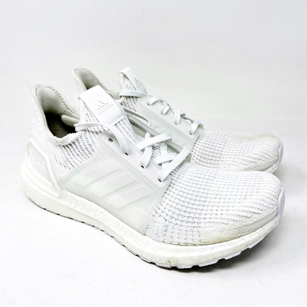 Adidas UltraBoost 19 Triple White Mens Size 8.5 Running Sneakers G54008