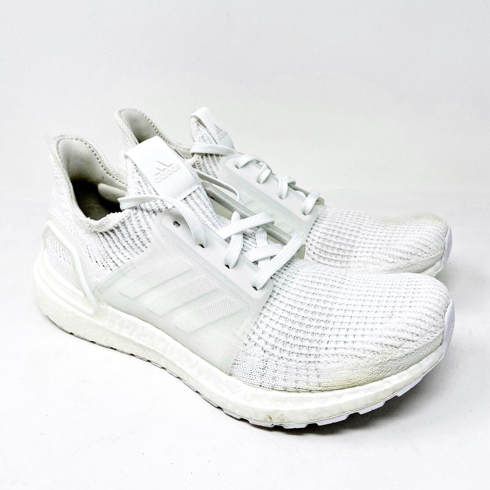Adidas UltraBoost 19 Triple White Mens Size 8.5 Running Sneakers G54008