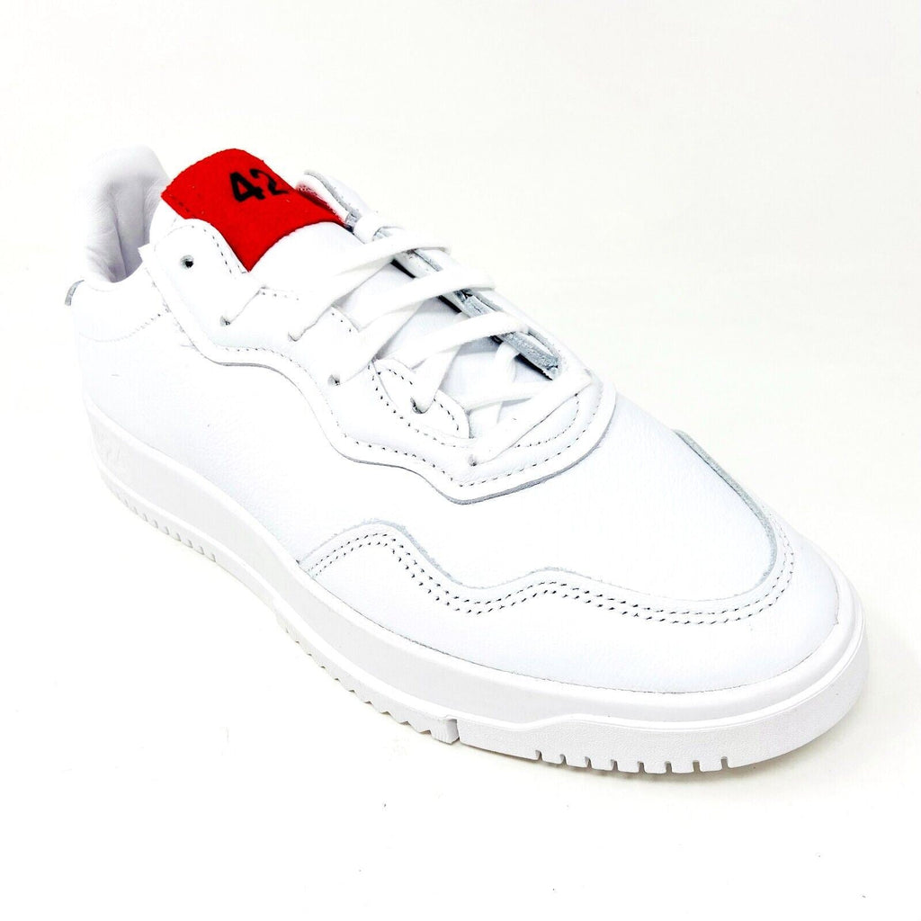 Adidas 424 SC Premiere Cloud White Scarlet Mens Leather Sneakers FX6740