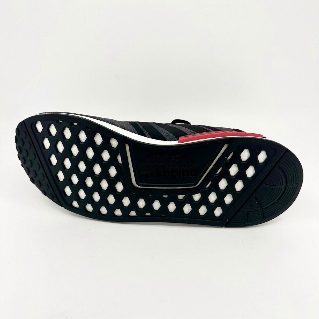 Adidas Originals NMD R1 Core Black Blue Red Mens Running Sneakers HQ4452