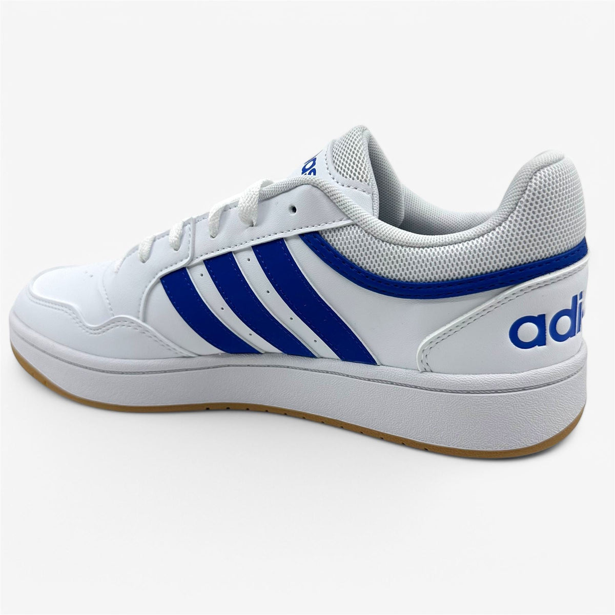 Adidas Hoops 3.0 Cloud White Royal Blue Mens Athletic Sneaker