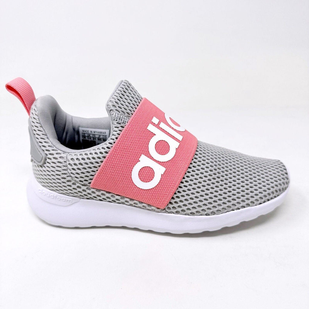 Adidas Lite Racer Adapt 4.0 K Gray Pink Kids Youth Running Shoes Q47209