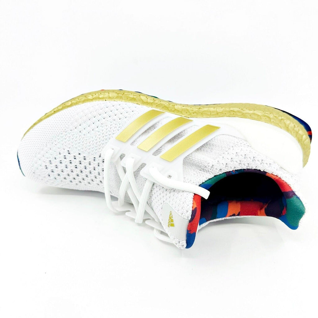 Adidas UltraBoost 5.0 DNA Title IX White Gold Womens Running Shoes HP7425