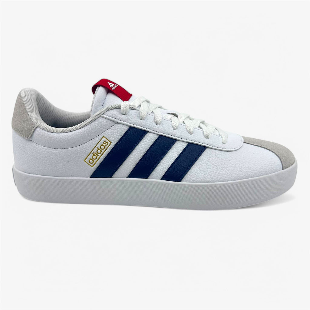 Adidas VL Court 3.0 White Dark Blue Scarlet Mens Size 11.5 Athletic Sneaker