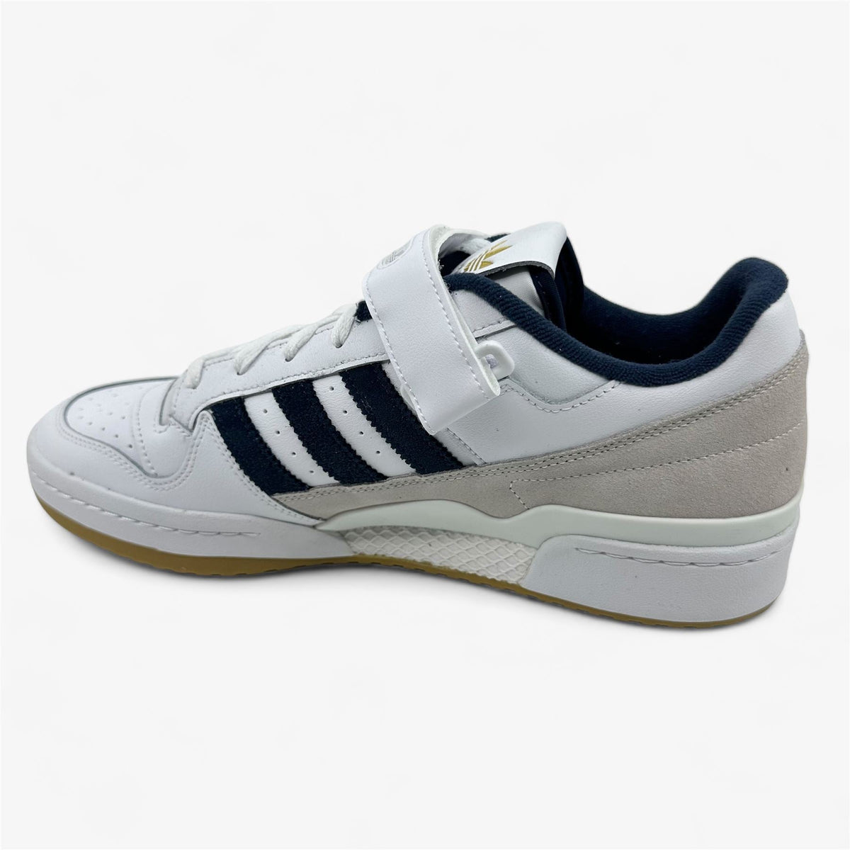 Adidas Forum Low White Navy Gum Mens Athletic Sneaker