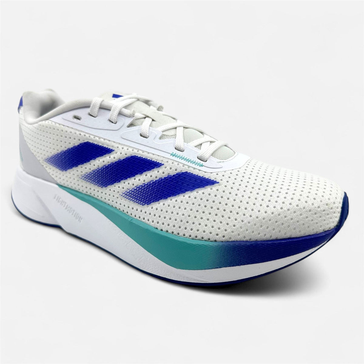 Adidas Duramo SL Cloud White Lucid Blue Flash Aqua Mens Athletic Sneaker
