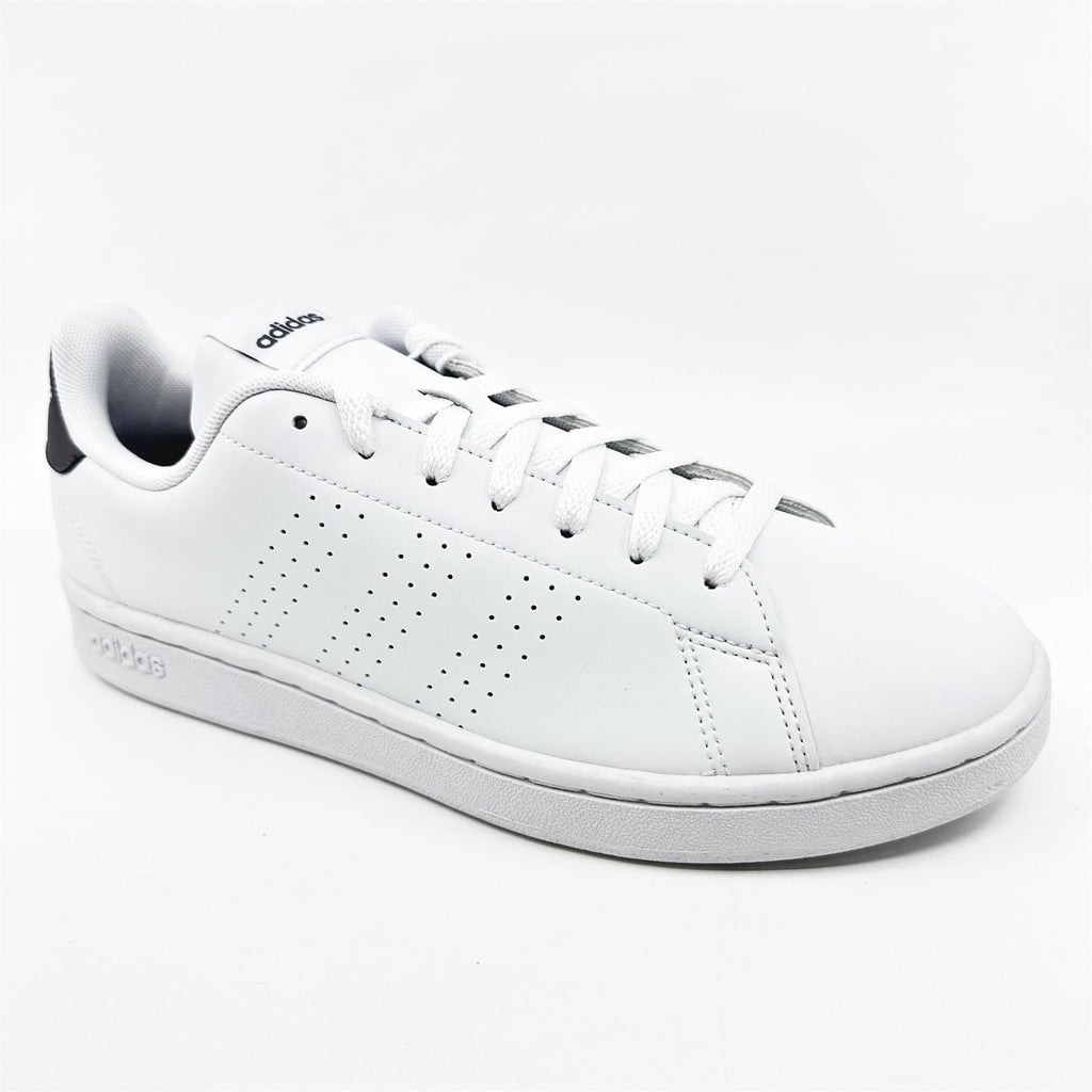 Adidas Advantage Cloud White Trace Grey Mens Athletic Sneakers