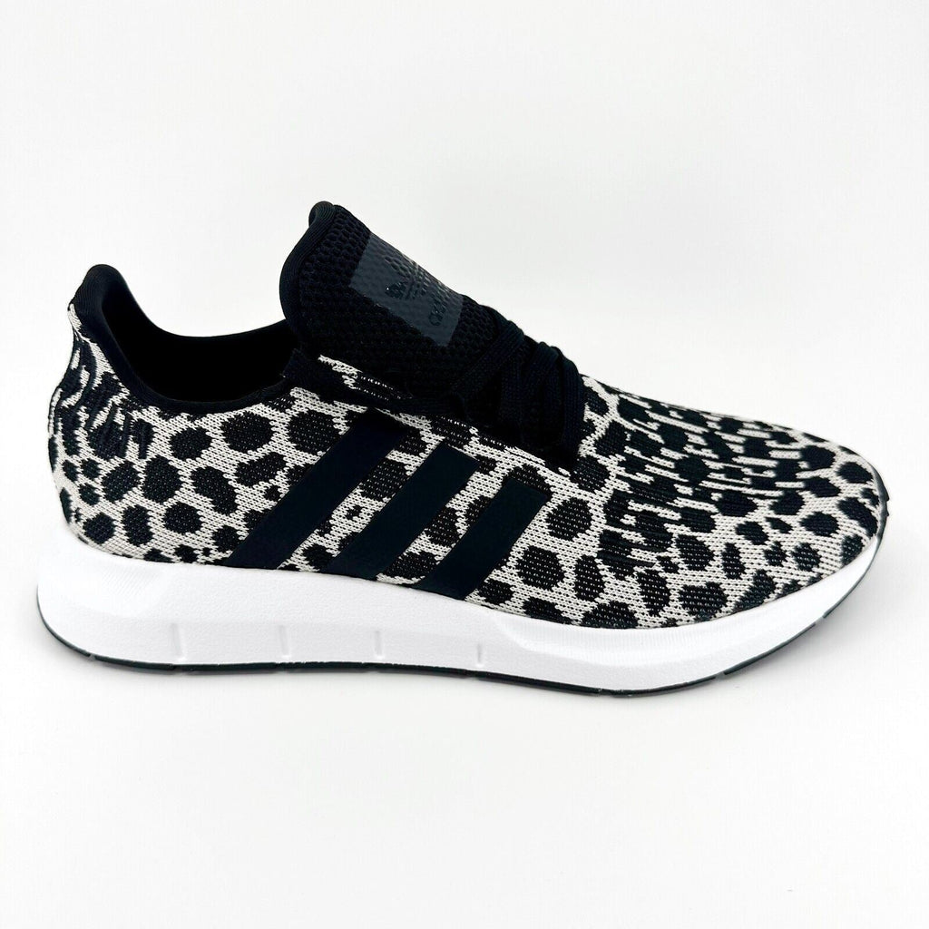 Adidas Originals Swift Run Leopard Black White Womens Running Shoes BD7962